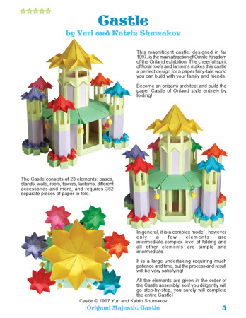 Origami Majestic Castle Book preview
