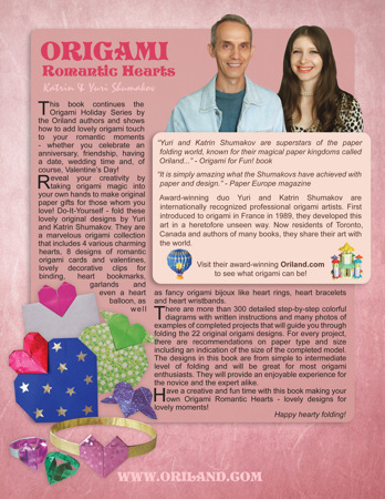Origami Romantic Hearts Book preview