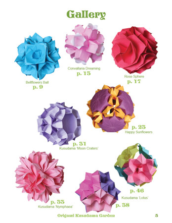 Origami Kusudama Garden Book preview