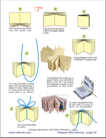 Origami Book : How to Make a Mini Origami Book for Kids